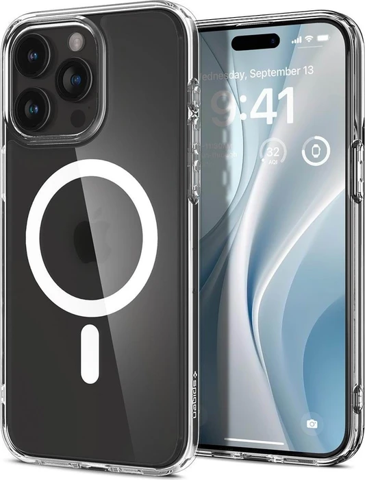 Spigen Ultra Hybrid (MagFit) für Apple iPhone 15 Pro Frost Clear