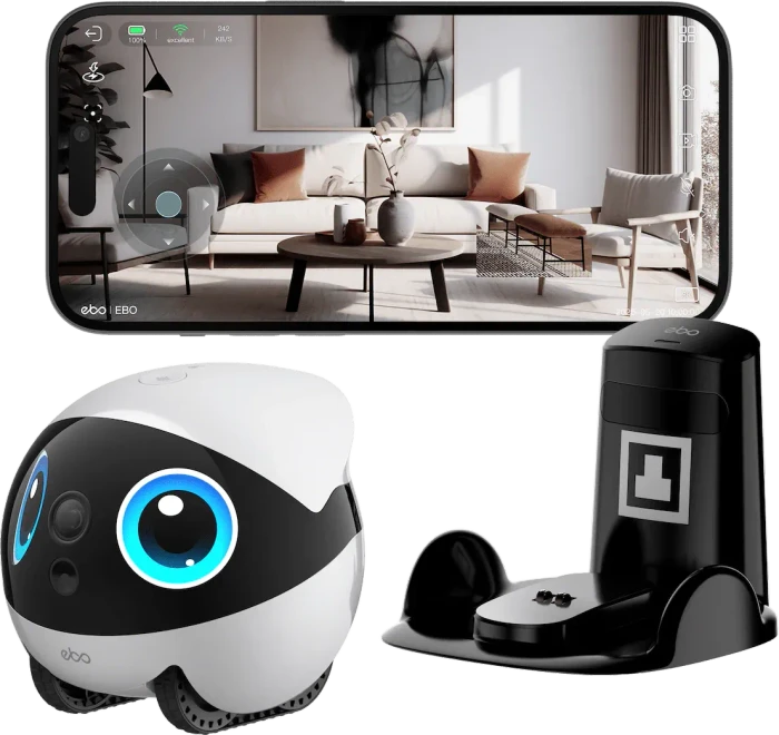 Enabot EBO Air 2 Plus FamilyBot, Moon White