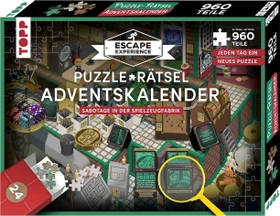 frechverlag Escape Experience Puzzle-Rätsel Adventskalender - Sabotage in der Spielzeugfabrik