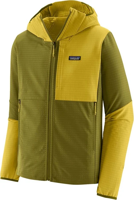 Patagonia R1 TechFace Hoody Funktionsjacke graze green (Herren)
