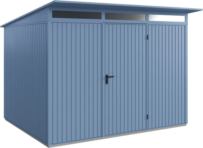EcoStar Trend Premiumline Typ 3 Gerätehaus taubenblau