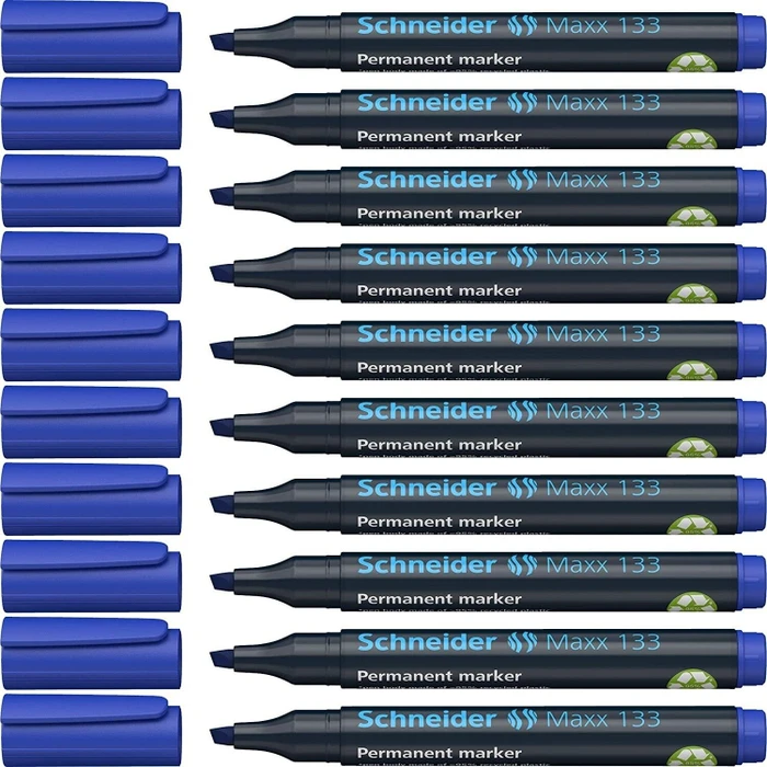 Schneider Maxx 133 Permanentmarker blau, 10er-Pack