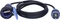as-Schwabe Gummi Verlängerungskabel IP54 mit DuroConn Steckverbindung H07RN-F 3G1.5, schwarz/blau, 10m Vorschaubild