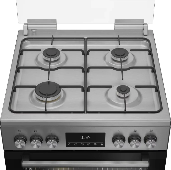Beko FBM62320XDSL Elektroherd mit Gas-Kochfeld