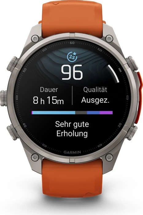 Garmin Fenix 9 Pro inReach 47mm titanium/autumn orange-spark orange