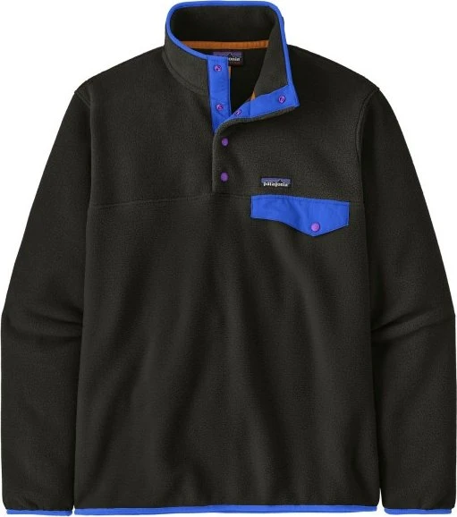 Patagonia Lightweight Synchilla Snap-T Pullover black/p6 blue (Herren)