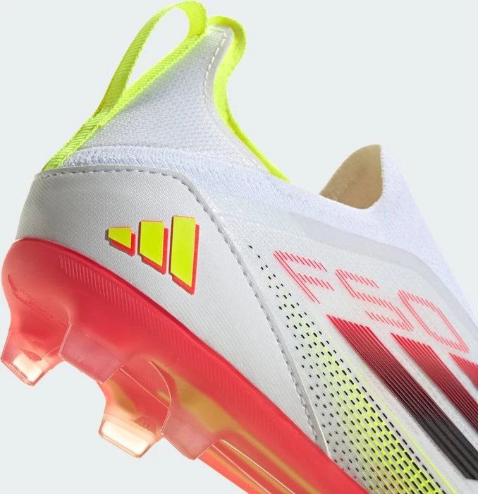 adidas F50 Elite Laceless FG cloud white/core black/solar yellow (Junior)