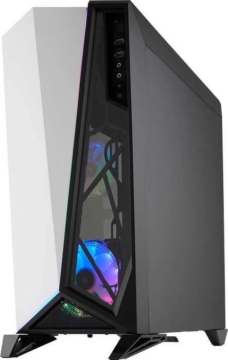 Corsair Carbide Series SPEC-OMEGA RGB, weiß/schwarz, Glasfenster