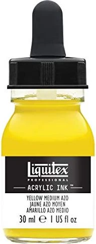Liquitex Professional Acrylic Ink yellow medium azo, 30ml