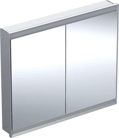 Geberit ONE Spiegelschrank ComfortLight, 2 Türen, UP-Montage, 105cm, Aluminium eloxiert