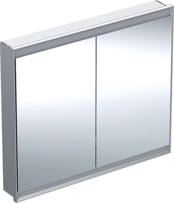 Geberit ONE Spiegelschrank ComfortLight, 2 Türen, UP-Montage, 105cm, Aluminium eloxiert