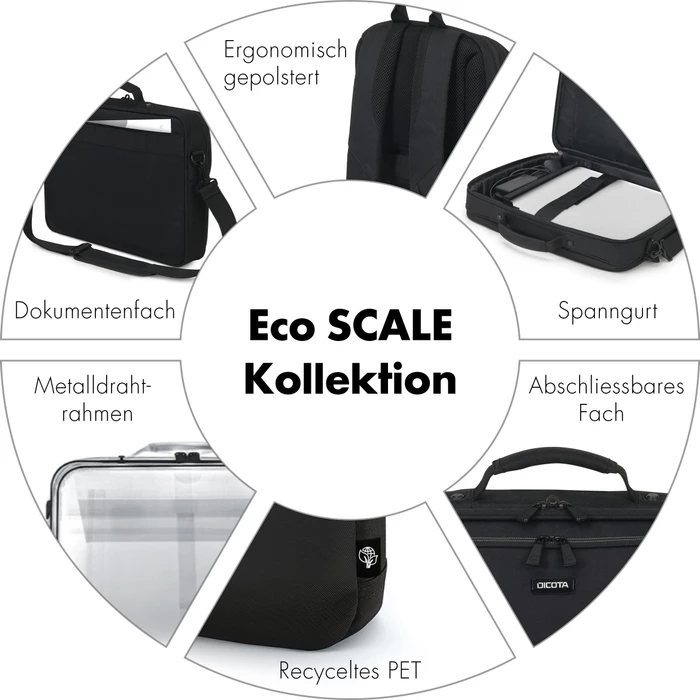 Dicota Laptop Trolley Eco Multi Scale 14-15.6" schwarz
