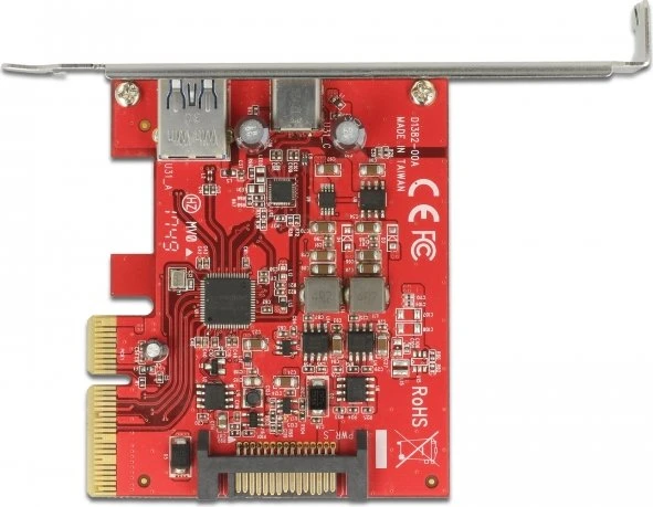 DeLOCK 1x USB-C 3.1, 1x USB-A 3.1, PCIe 3.0 x4