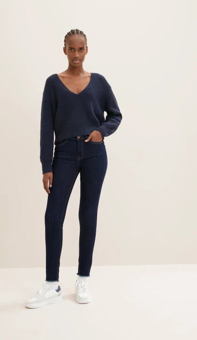 Tom Tailor Jona Extra Skinny Ankle Jeans Jeans clean dark stone blue denim (Damen)
