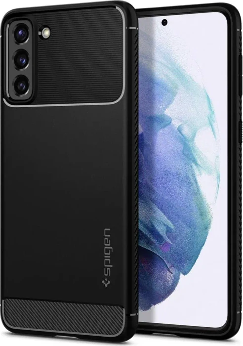 Spigen Rugged Armor für Samsung Galaxy S21 schwarz