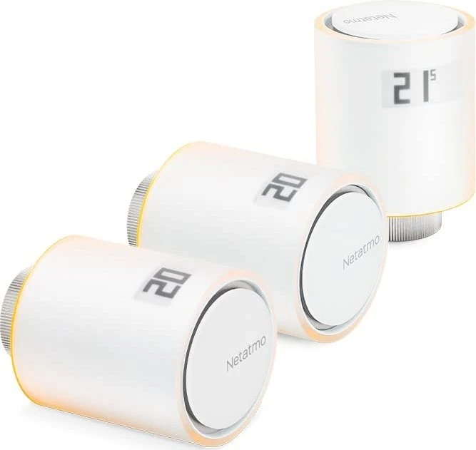 Netatmo Smart Funk-Heizkörperthermostat, Heizungssteuerung, 3er-Pack