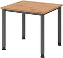 Hammerbacher Ergonomic Plus H-Serie VHS08/E/S Schreibtisch 80x80cm Eiche/silber