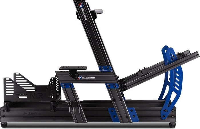 Next Level Racing F-GT Elite Aluminium Simulator Cockpit iRacing Edition, schwarz/blau