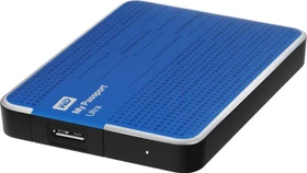 Western Digital WD My Passport Ultra blau 2TB, USB 3.0 Micro-B