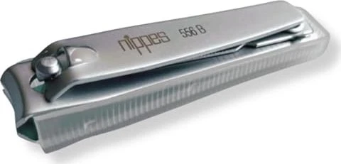Gebrüder Nippes 556B Nagelknipser mit Nagelfang blau/silber 60mm