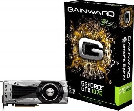 Gainward GeForce GTX 1070 Founders Edition, 8GB GDDR5, DVI, HDMI, 3x DP