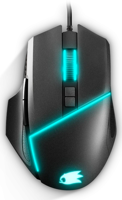 Energy Sistem ESG M2 Sonic Gaming Mouse schwarz, inkl. Sonic Mousepad, USB