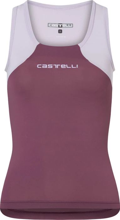 Castelli Sole Top Trikot ärmellos deep purple/purple mist (Damen)