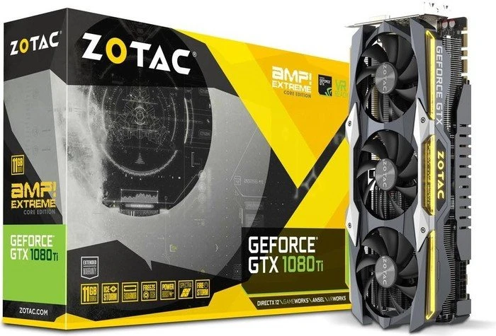 Zotac GeForce GTX 1080 Ti AMP Extreme Core, 11GB GDDR5X, DVI, HDMI, 3x DP