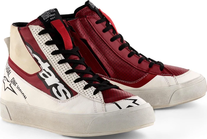 Alpinestars Stella Stated Flair Motorradschuh weiß/rot