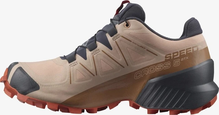 Salomon Speedcross 5 GTX sirocco/mocha mousse/mecca orange (Damen)
