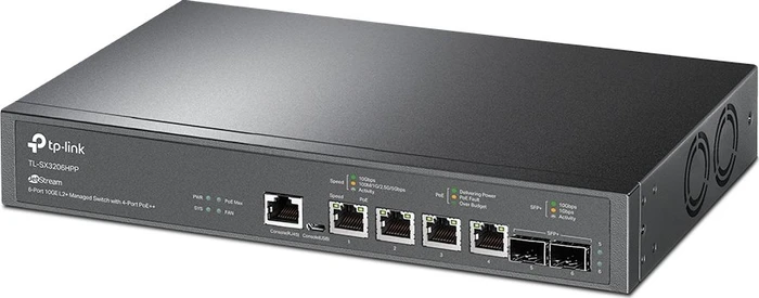 TP-Link TL-SX300 JetStream Desktop 10G Managed Switch, 4x RJ-45, 2x SFP+, 200W PoE++