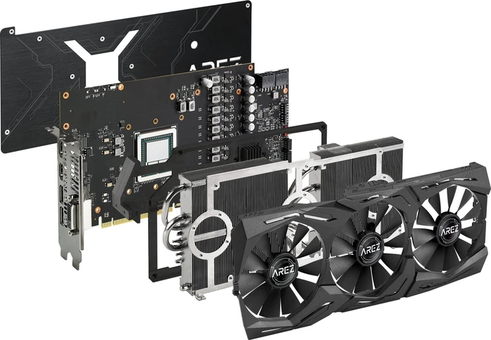 ASUS AREZ Strix Radeon RX Vega 64 OC Gaming, AREZ-STRIX-RXVEGA64-O8G-GAMING, 8GB HBM2, DVI, 2x HDMI, 2x DP