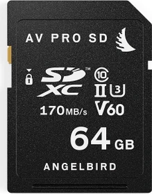 Angelbird AV PRO SD V60 R170/W105 64GB, UHS-II U3, Class 10