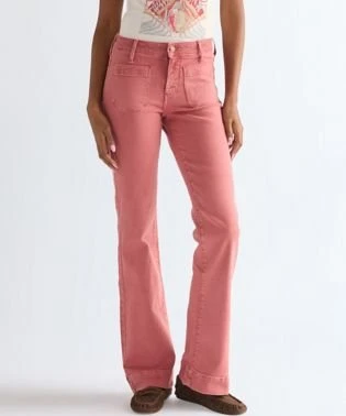 Wrangler Flare Jeans washed red (Damen)