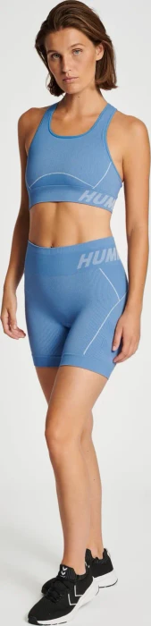 hummel Christel Sport-BH riviera/blue bell melange (Damen)