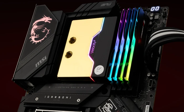 EK Water Blocks Quantum Line EK-Quantum Velocity² D-RGB, AM5, Nickel, Gold