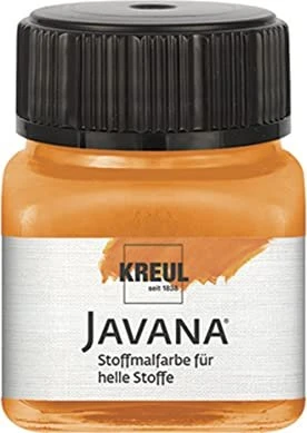 Kreul Javana Stoffmalfarbe für helle Stoffe, orange, 20ml