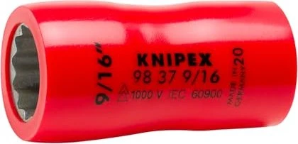 Knipex Außenzwölfkant Steckschlüssel 3/8" zöllig, 9/16"x47mm