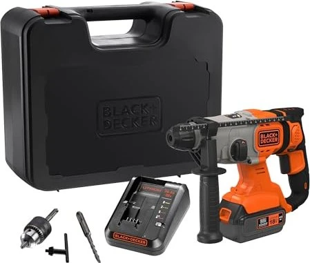Black&Decker BCD900M1K Akku-Bohr-/Meißelhammer inkl. Koffer + Akku 4.0Ah