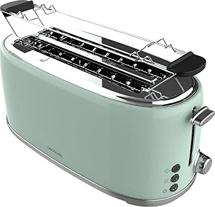 Cecotec 03231 Toast & Taste Retro 1600 Langschlitz-Toaster grün