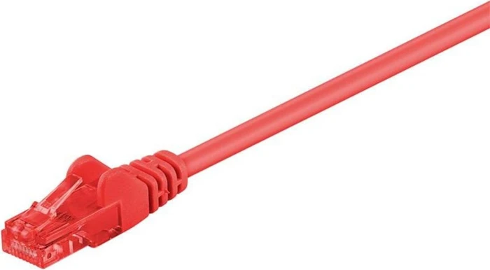 goobay Patchkabel, Cat6, U/UTP, RJ-45/RJ-45, 15m, rot