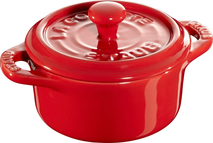 Zwilling Staub Mini-Cocotte Schmortopf rund 10cm 200ml kirschrot