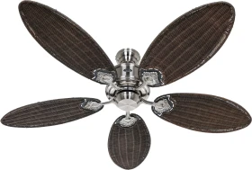 CasaFan Caribbean Dream Eco II BN-RTN Deckenventilator chrom/braun