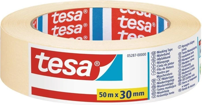 tesa Malerband Basic beige, Klebeband, 30mm/50m, 1 Stück