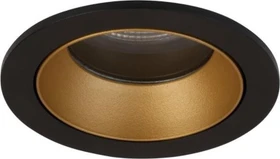Brumberg Altero-R LED-Einbauleuchte 4000K rund schwarz/gold
