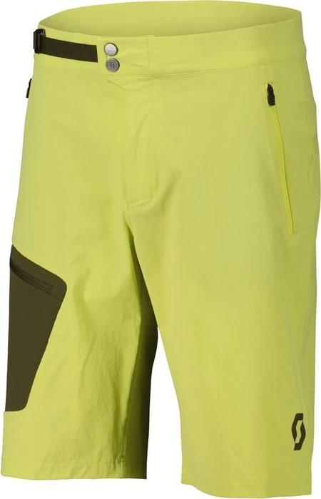 Scott Explorair Light Hose kurz bitter yellow/fir green (Herren)