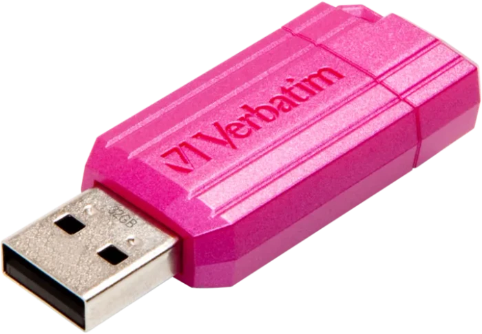 Verbatim Store 'n' Go PinStripe 32GB Hot Pink, USB-A, USB 2.0