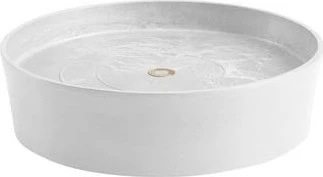 Ecopots Amsterdam Blumentopfuntersetzer mit Rollen rund 29cm white
