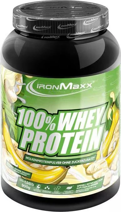 IronMaxx 100% Whey Protein Banane-Joghurt 900g