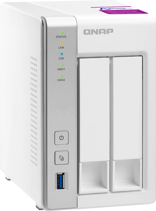 QNAP Turbo Station TS-231P2-4G, 4GB RAM, 2x RJ-45 1000Base-T, 3x USB-A 3.0